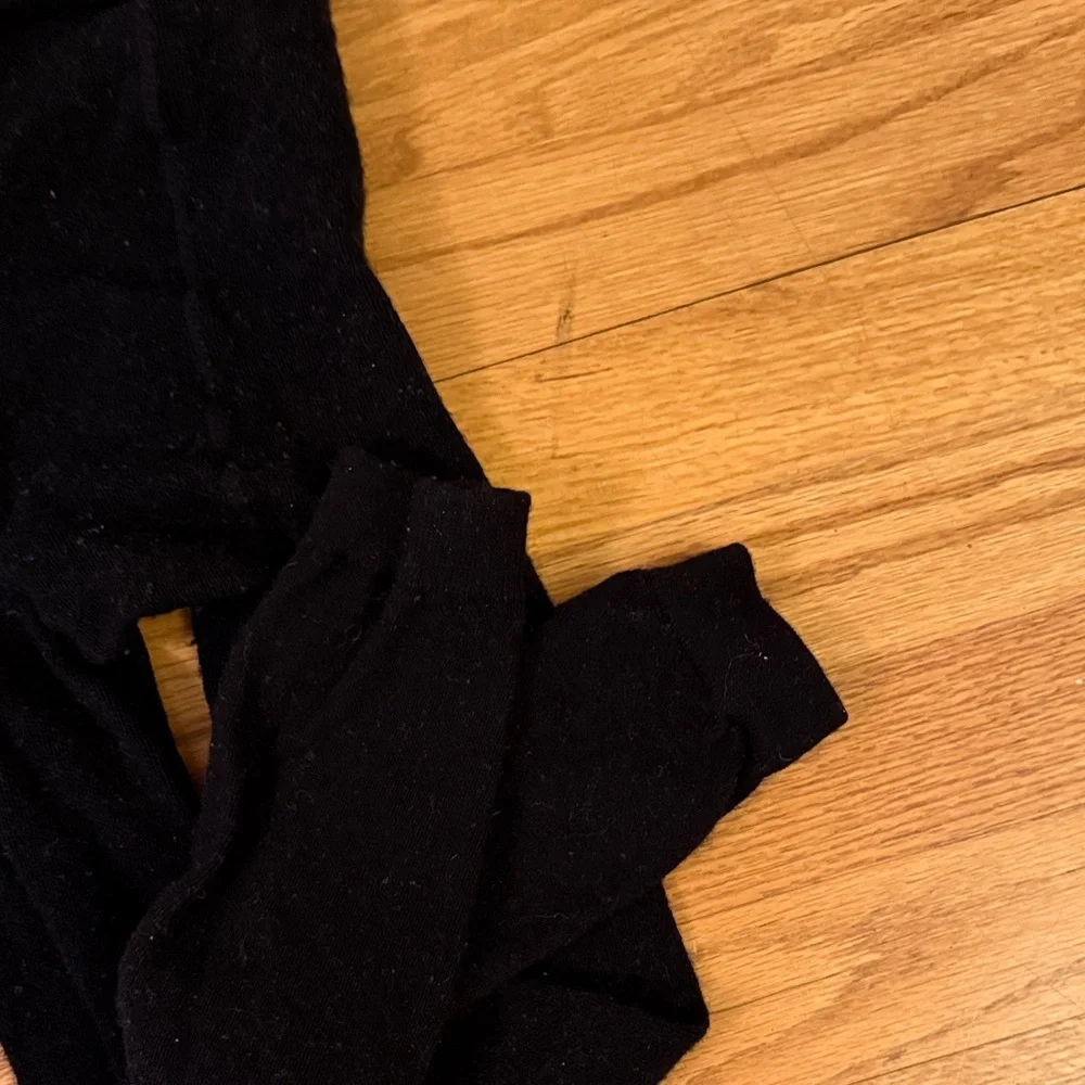 SmartWool Footless Black Wool Tights Women's Small